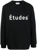 Études Studio sweat en coton biologique à logo imprimé - Noir