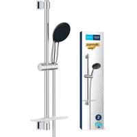Doucheset met 2-straals douchekop, 60cm staaf, flexibele slang en planchet - GROHE Vitalio Start 110 26952001 - Waterbesparend - Chroom Doucheset met 2-straals douchekop, 60cm staaf, flexibele slang en planchet - GROHE Vitalio Start 110 26952001 - Waterbesparend - Chroom