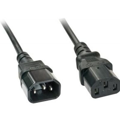 Lindy 30333 5m C13 coupler C14 coupler Zwart electriciteitssnoer