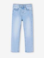 Slim meisjesjeans smal gebleekt denim