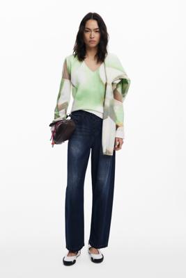 Lange ballonjeans - BLUE - 38