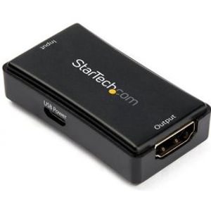 StarTech.com HDBOOST4K2 audio/video extender AV-repeater Zwart