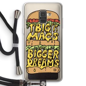 Big Macs Bigger Dreams: Samsung Galaxy A8 (2018) Transparant Hoesje met koord