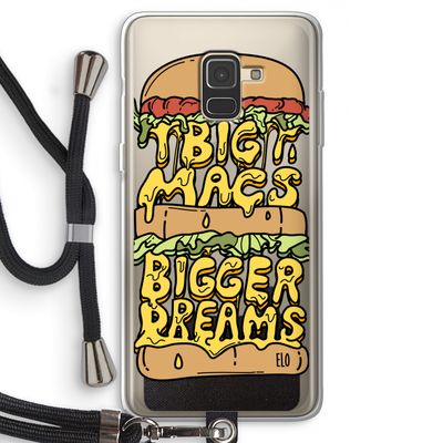 Big Macs Bigger Dreams: Samsung Galaxy A8 (2018) Transparant Hoesje met koord