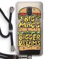 Big Macs Bigger Dreams: Samsung Galaxy A8 (2018) Transparant Hoesje met koord