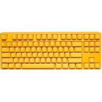 Ducky One 3 Yellow TKL Gaming Tastatur RGB LED - MX-Speed-Silver US toetsenbord USB - thumbnail