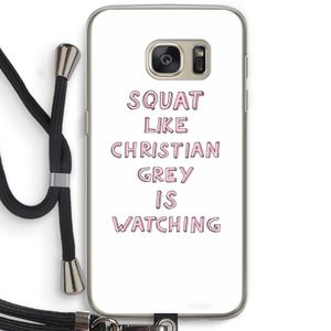Christian Grey: Samsung Galaxy S7 Transparant Hoesje met koord