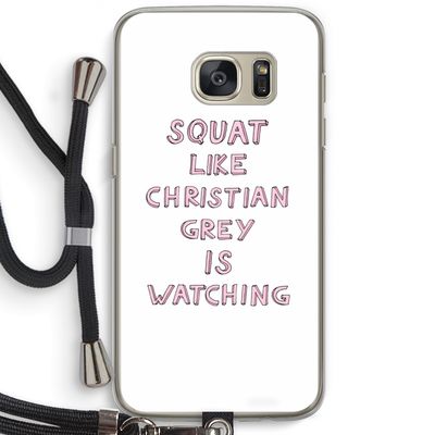 Christian Grey: Samsung Galaxy S7 Transparant Hoesje met koord