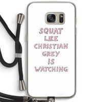 Christian Grey: Samsung Galaxy S7 Transparant Hoesje met koord