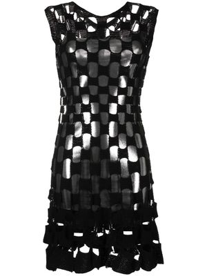 Monse robe courte à découpes - Noir