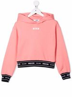 MSGM Kids hoodie à logo - Rose - thumbnail