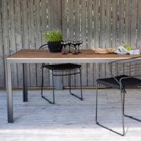 Nohr Tuintafel 'Erikka' 205 x 90cm, kleur Zwart