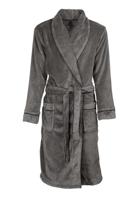 Heren badjas fleece - 2 kleuren-blauw-2xl
