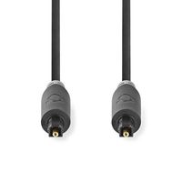 Optische Audiokabel | TosLink Male | TosLink Male | 5.0 m | Rond | PVC | Antraciet | Doos