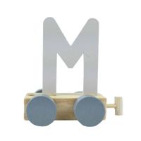 JeP kids houten treinletter M-offwhite