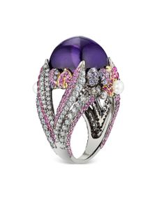 Anabela Chan bague Amethyst Sugarloaf Berry en or vermeil 18ct - Violet