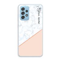Marmer in stijl: Samsung Galaxy A73 Transparant Hoesje