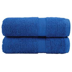 Washandjes 2 st hoogwaardig 600 g/m 30x30 cm 100% katoen blauw