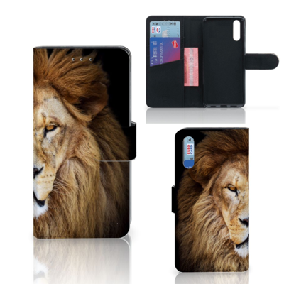 Huawei P20 | Telefoonhoesje | Met pasjeshouder | Leeuw