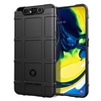 Voor Galaxy A80 volledige dekking schokbestendig TPU case (zwart)