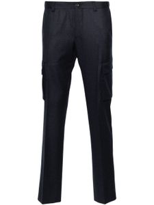 Corneliani pantalon droit à poches cargo - Bleu