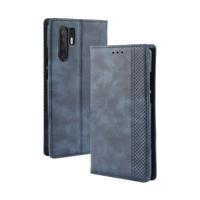 Magnetische Buckle retro textuur horizontale Flip lederen case voor Huawei P30 Pro met houder & kaartsleuven & portemonnee (blauw)