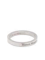 Maison Margiela bague à logo gravé - Argent