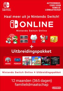 Nintendo Switch Online + Expansion Pack (365 Days Family Membership)