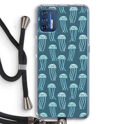 Kwallie: Motorola Moto G9 Plus Transparant Hoesje met koord