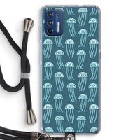 Kwallie: Motorola Moto G9 Plus Transparant Hoesje met koord Kwallie: Motorola Moto G9 Plus Transparant Hoesje met koord