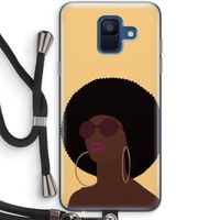 Golden hour: Samsung Galaxy A6 (2018) Transparant Hoesje met koord