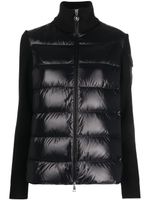 Moncler knit-sleeve padded jacket - Noir - thumbnail