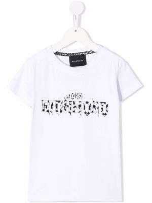 John Richmond Junior t-shirt à logo imprimé - Blanc
