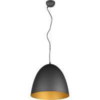 LED Hanglamp Mat Zwart Goud - E27 Fitting - Modern Design