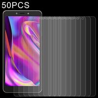 50 stks 0.26mm 9H 2.5D gehard glasfilm voor ITEL P33 PLUS