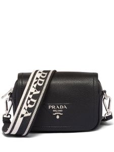 Prada sac en cuir à bride amovible - Noir