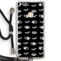 Eye pattern #3: Huawei Ascend P10 Lite Transparant Hoesje met koord