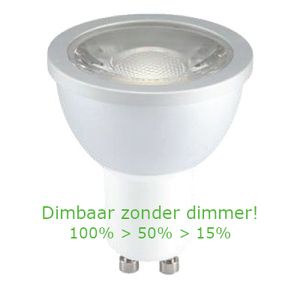 LED GU10 Spot - 5 Watt - 2700K - 400 Lm - 3 staps dimbaar