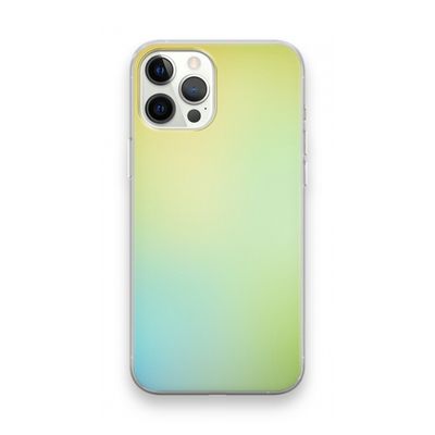 Minty mist pastel: iPhone 12 Pro Max Transparant Hoesje