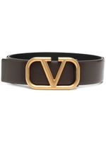 Valentino Garavani ceinture VLOGO en cuir - Marron - thumbnail