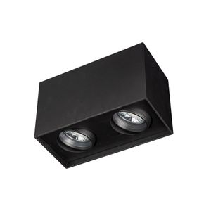BM100-17 Opbouwarmatuur dubbel Zwart