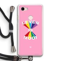 Het Leven Is Mooi: Pixel 3 Transparant Hoesje met koord
