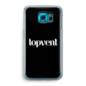 Topvent Zwart: Samsung Galaxy S6 Transparant Hoesje