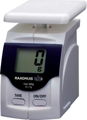 Raadhuis brievenweger tot 500 gram wit kunststof