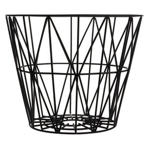 Ferm Living Wire Basket M Zwart Ferm Living Wire Basket M Zwart
