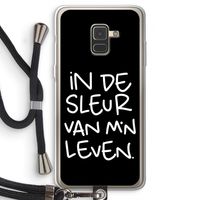 De Sleur: Samsung Galaxy A8 (2018) Transparant Hoesje met koord De Sleur: Samsung Galaxy A8 (2018) Transparant Hoesje met koord