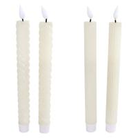 LED Kaarsen Moving Light + Timer 2 Stuks Ivoor Assorti LED Kaarsen Moving Light + Timer 2 Stuks Ivoor Assorti