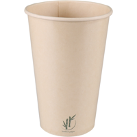 Depa | Milkshakebeker | Bamboepapier + PE | 400ml | 16oz | 128mm | lichtbruin | 1000 stuks