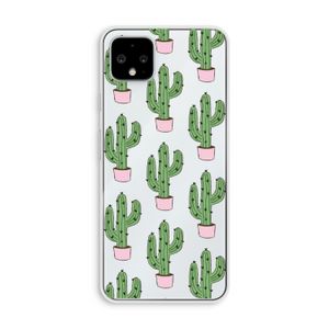 Cactus Lover: Pixel 4 XL Transparant Hoesje