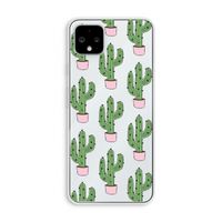 Cactus Lover: Pixel 4 XL Transparant Hoesje